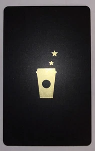 Starbucks 2008 Black Gold Display Card Retail Edition No Numbers On Back Of Card - Picture 1 of 2