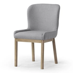 Maven Lane Contemporary Dining Chair, Refined Grey Finish w/Taupe Fabric (Used) - Picture 1 of 6