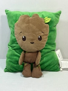 Almohada Marvel Guardianes de la Galaxia Groot Verde 3D Acurrucada Usada en Excelente Condición - Imagen 1 de 10