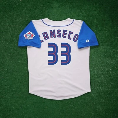 Camiseta deportiva para hombre Jose Canseco 1998 Toronto Blue Jays Home/Road/Alt con parche de equipo Foto 1 de 2