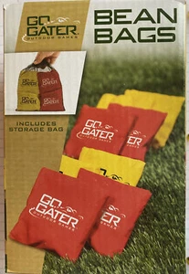Go Gator Bean Bags 4" Corn Hole Toss Gioco 8 Pezzi con Sacchetto Portaoggetti - Foto 1 di 3