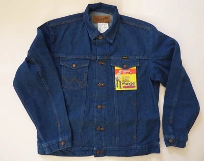 Mens Wrangler Cowboy Cut Unlined Denim Jacket - Inside Pockets - 74145PW - Image 1 of 4