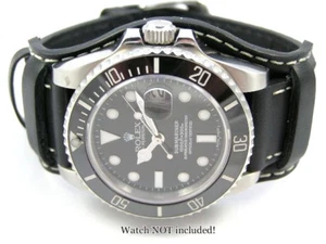 EXCELENTE PAQUETE DE CUERO CORREA DE RELOJ PARA OMEGA PLANET RELOJ OCÉANO RELOJES 22MM NUEVOS - Imagen 1 de 5