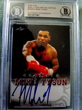 Mike Tyson On Card Auto