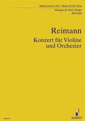 Concerto Aribert Reimann Studyscore Orchestra and Violin Schott Music - Image 1 of 4