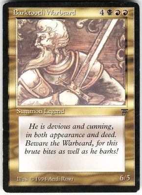 Barktooth Warbeard U Legends LEG   MTG MP - Image 1 of 2