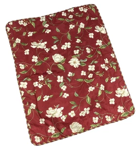 Waverly Williamsburg Magnolia Vine Crimson Standard Pillow Sham Floral Red - Picture 1 of 9