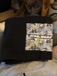Star Wars Official Sweat Shorts Boys Youth Size XL Drawstring Black 9” Inseam - Picture 1 of 3