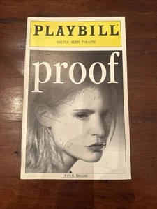 Prueba Broadway Playbill Jennifer Jason Leigh - Abril 2002 - Teatro Walter Kerr - Imagen 1 de 7