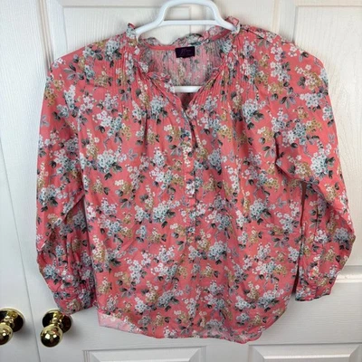 Mujer J.Crew Liberty of London Josephine Floral Volantes Popover M/L Foto 1 de 4
