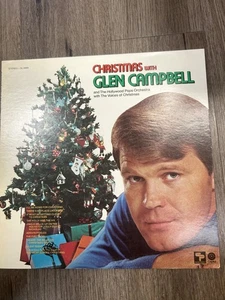 Christmas with Glen Campbell the Hollywood Pops Orchestra vinyl LP label very go - Picture 1 of 1
