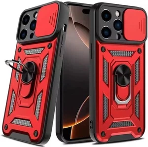 Hybrid Armor Ring Case For iPhone 16E 15 14 13 Pro Max SE XS 7 8 16+ Shockproof - Picture 1 of 57