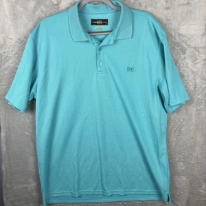 Loudmouth Polo Golf Herren XL türkis blau Essential Performance Kurzarmshirt - Bild 1 von 9