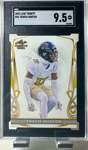 Travis Hunter 2023 Leaf Trinity RC#56 Rookie Colorado Buffalos  - Picture 1 of 2