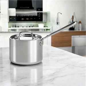 All-Clad MetalCrafters LLC Stainless Steel 2QT Sauce Pan W/Lid - Picture 1 of 1