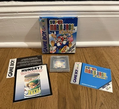 Super Mario Bros Deluxe, Nintendo Game Boy Color GBC 1999 Completo Na Caixa Novo Na Caixa Muito Bom - Imagem 1 de 4