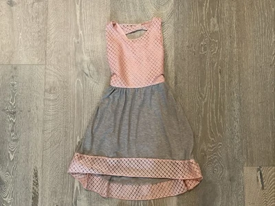 Дженна и Джесси США девочек размер 6 серый и розовый кружевное платье новый - Изображение 1 из 4