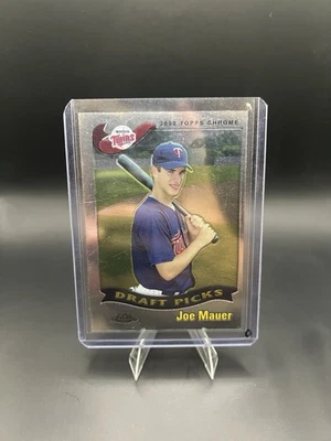 2002 Topps Chrome Baseball Joe Mauer #622 RC Rookie Minnesota Twins HOF - Image 1 of 2
