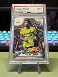 Jude Bellingham Future Stars 2021-22 Topps Chrome UEFA UCL Dortmund PSA 10 - Picture 1 of 2
