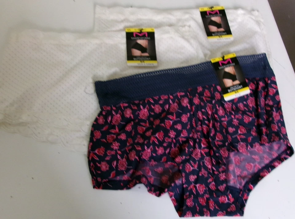 3 Maidenform 极佳合身蕾丝边男童短裤 6 码花卉印花/波点 — 第 1/2 张图片