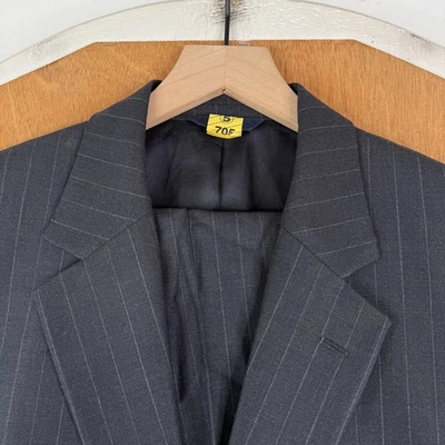 Brooks Brothers Suit Mens 42L Gray Pinstripe 2 Button 346 Stretch Pants 34x33 - Image 1 of 4