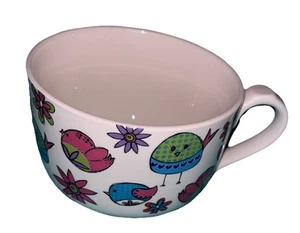Ciroa Birds 25 Oz Mug Bowl With Handle For Coffee Cereal Oatmeal Latte Soup - Picture 1 of 7