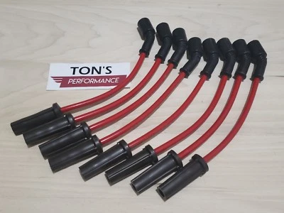 Taylor LS High Performance Spark Plug Wire Set 8.2 Thunder Volt Red Vertex 82205 - Image 1 of 2
