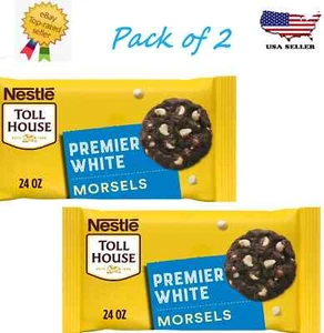 Nestle Toll House Premier White Regular Baking Chips, Morsels 24 oz Pack of 2 - Picture 1 of 5