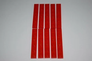 10 Lego rote Platte 1 x 6 (3666) E37 - Bild 1 von 1