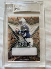 2022 Leaf Exotic Troy Aikman Clear Turtle Proof SSP 1/1