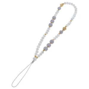 Support collier chaîne téléphone portable avec lanière cellulaire sangle perles - Photo 1/12