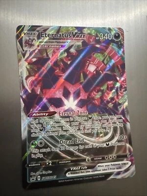 Eternatus VMAX SWSH045 JUMBO Black Star Promo Pokemon Card Oversized Holo - Image 1 of 2