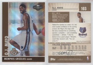 2008-09 Topps Co-Signers Bronze Hyper /50 OJ Mayo #103 Rookie RC