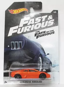 2017 HOT WHEELS FAST & FURIOUS LAMBORGHINI MURCIELAGO 6/6 FATE OF THE FURIOUS - Picture 1 of 1