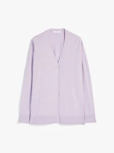 Cardigan Max Mara collezione Leisure 2023, lilla, XS, seta e cotone. Nuovo  - Foto 1 di 6