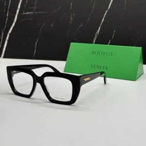 NEW BV1032O 001 BOTTEGA VENETA BLACK UNISEX BOTTEGA VENETA EYEGLASSES - Picture 1 of 12