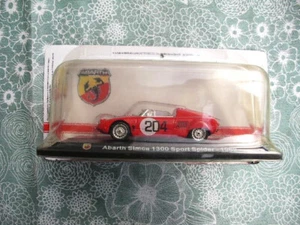 HACHETTE 1:43  Abarth Simca 1300 Sport Spider Typ Bj. 1962  rot  in OVP - Bild 1 von 1