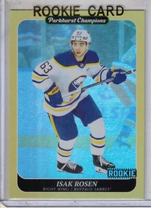 2023-24 UD Parkhurst Champions hockey Isak Rosen GOLD Foil Rookie card SABRES - Bild 1 von 2