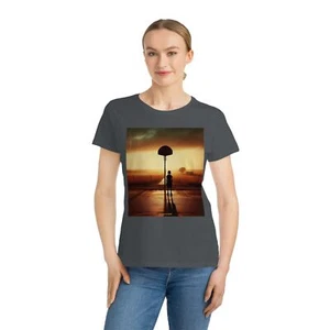 Love and Dedication Sunset Girls Basketball T-Shirt Organic Gift Sports Lovers - Picture 1 of 10