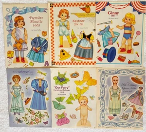 12 Seiten Karen Reilly Papierpuppen Fee Gibson Mädchen Ginny Kestner Queen Anne - Bild 1 von 7