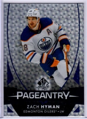 2023-24 UD SP Authentic Zach Hyman Pageantry Card # P-14 - Image 1 of 2