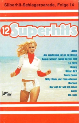 Various - 12 Superhits, 1970s German schlager/pop cassette - Image 1 of 4