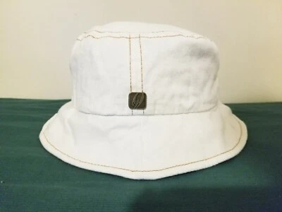 Nuevo NINE WEST Macys Mujer Blanco Verano Sombrero - Talla Única Foto 1 de 4