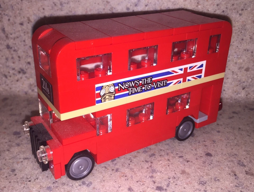 LEGO British Double decker Red London England Bus Complete, No Box - Image 1 of 2