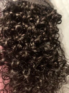 24" modern lady kinky curly 100% human hair extensions - Picture 1 of 7