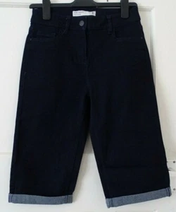 Pantalones Cortos Damas Next Denim Enjuague Azul Marino Rodilla Dobladillo Reino Unido 6,8,10,12,14,16,18,20 - Imagen 1 de 7