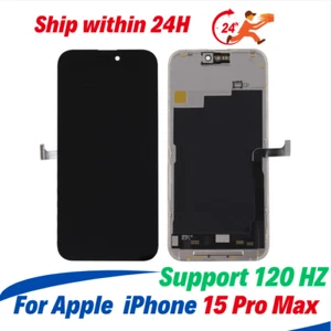 For Apple iPhone 15 Pro Max Soft OLED LCD Display Screen Assembly Replacement - Picture 1 of 9