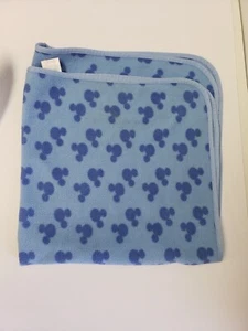 Mickey Mouse Icon Blue Blanket 30x30 Baby Soft - Picture 1 of 6