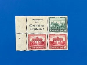 German Reich 1930 Mi W 38 Nothilfe Bauwerke MNH VF - Picture 1 of 1