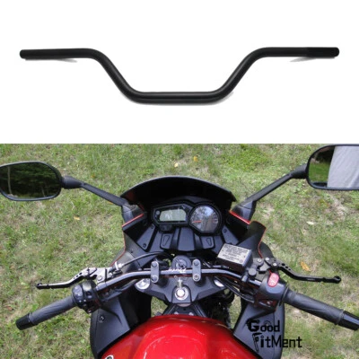 Motorcycle Handlebar 7/8" Black Bars For Yamaha FZ1 FZ6 FZ6R FZ600 FZ700 FZ750 - Image 1 of 4